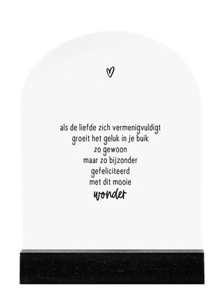 Forex tegeltje boogvorm - Als de liefde zich vermenigvuldigt