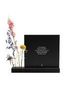 Forex tegeltje in droogbloemhouder - lief vriendinnetje