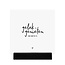Zoedt Forex tegeltje -  wit met tekst 'Geluk is genieten van wat er is'