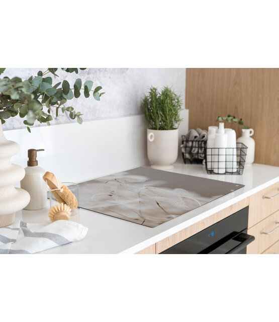 Inductiebeschermer - beige lunaria Inductiebeschermer - beige lunaria