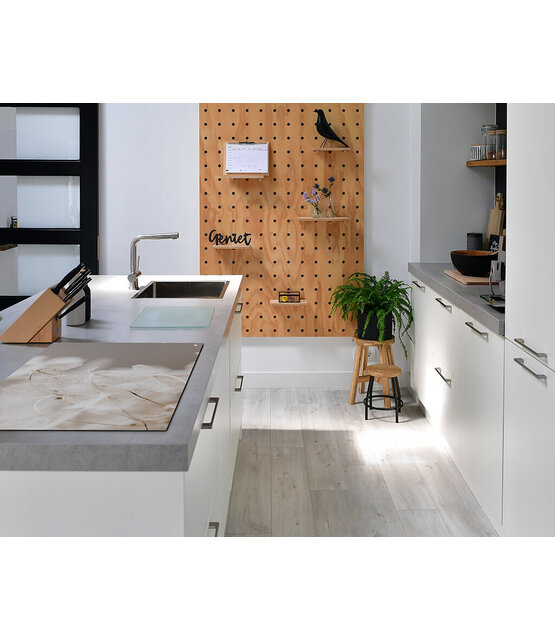 Inductiebeschermer - beige lunaria Inductiebeschermer - beige lunaria