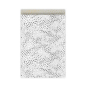 Cadeauzakjes set van 5  - zwart wit met stippen patroon