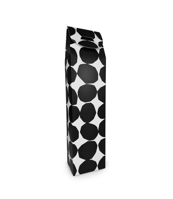 Geschenkverpakking wijn -  zwart wit