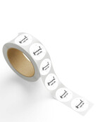 Rol stickers 'Speciaal voor jou' - zwart wit - 4,5cm