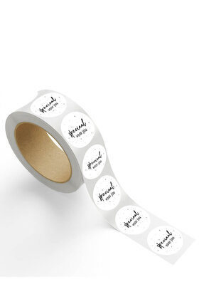 Rol stickers 'Speciaal voor jou' - zwart wit - 4,5cm