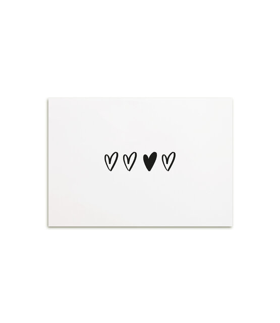 Kaartje met hartjes - A6 formaat