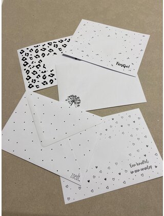 Magazijn sale - set van 5 enveloppen