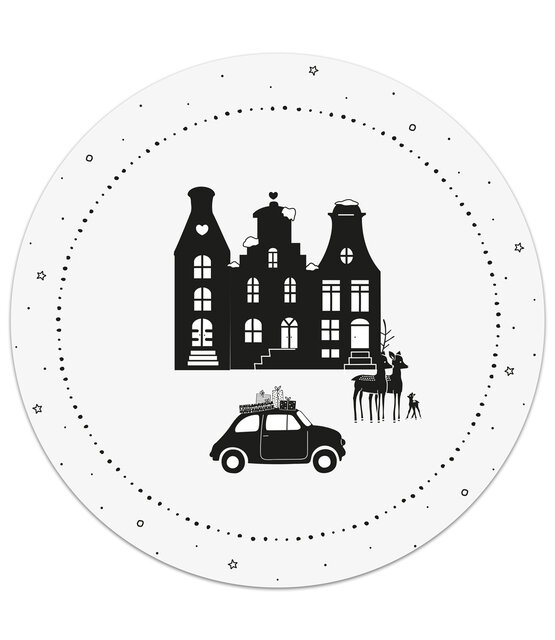 Muurcirkel kerst kersttafereeltje