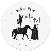Muurcirkel Sinterklaas 'Welkom lieve Sint en piet' Muurcirkel Sinterklaas 'Welkom lieve Sint en piet'