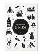 Kaartje Sinterklaas 'Lieve groetjes van Sint en Piet'