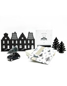 Grachtenpandjes met 2 kerstboompjes