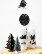 Kerst slinger zwart met verschillende figuren