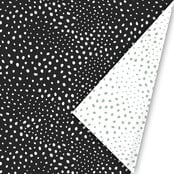 Rol cadeaupapier - zwart wit dotspatroon 50x300cm Rol cadeaupapier - zwart wit dotspatroon 50x300cm