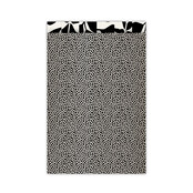 Cadeauzakjes set van 5  - zwart wit met stippen patroon