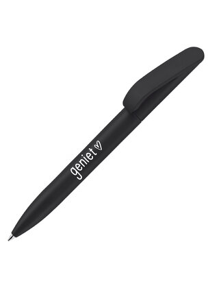 Zwarte pen met tekst 'Geniet'