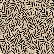Rol cadeaupapier - kraft met zwart patroon 50x300cm Rol cadeaupapier - kraft met zwart patroon 50x300cm
