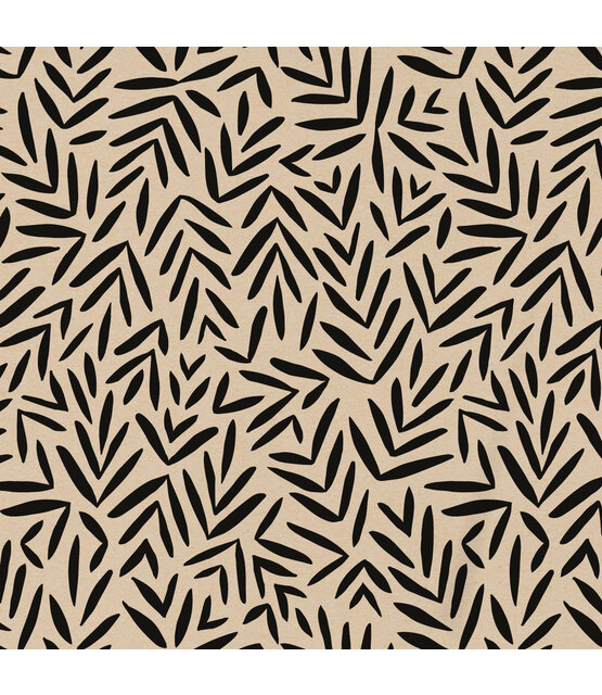 Rol cadeaupapier - kraft met zwart patroon 50x300cm Rol cadeaupapier - kraft met zwart patroon 50x300cm