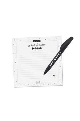 Notitieblok & pen – Liefste mama cadeauset