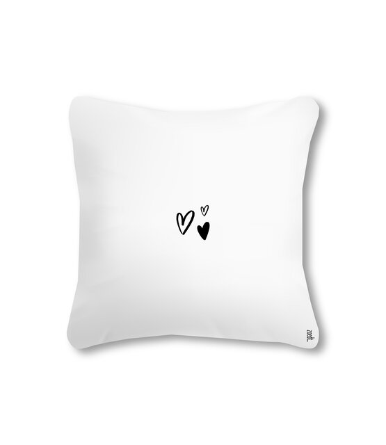 Outdoor sierkussen met tekst 'Cocktails en kusjes in het zonnetje' – Waterafstotend tuinkussen voor buiten – 40x40cm - wit