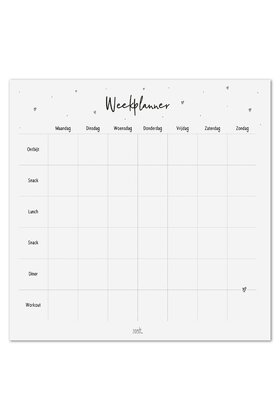 Maaltijdplanner notitieblok – Plan al je maaltijden & workouts
