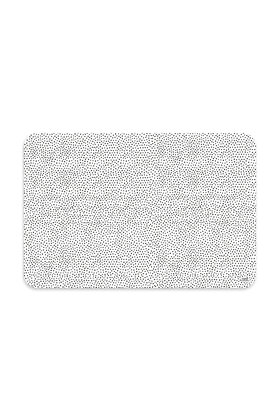 Placemat - wit met zwart dots patroon
