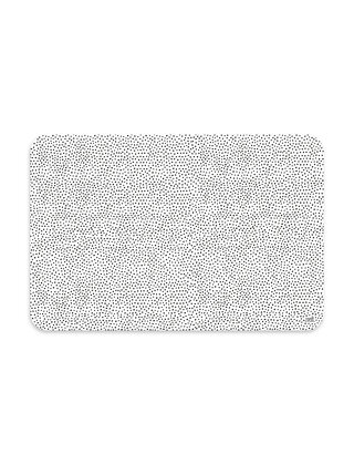 Placemat - wit met zwart dots patroon