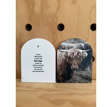 Magazijn sale - Set van 2 forex huisjes (14cm) SET6