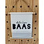 Magazijn sale - Textielposter 30x40cm 'Kleine baas'