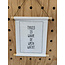 Magazijn sale - Textielposter 30x40cm 'Thuis is waar de wijn wacht'