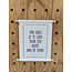 Magazijn sale - Textielposter 30x40cm 'Ons huis is te leuk voor een quote aan de muur'