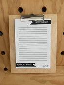 Magazijn sale - Klembordje met notitieblok Magazijn sale - Klembordje met notitieblok