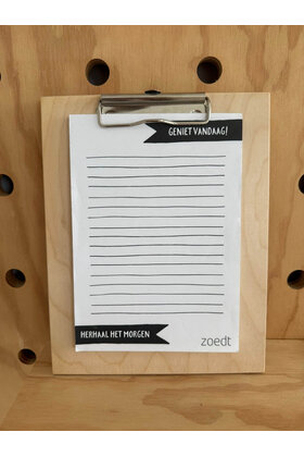 Magazijn sale - Klembordje met notitieblok