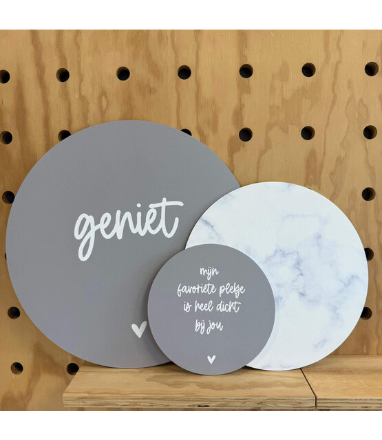 Magazijn sale - Set van 3 muurcirkels (binnen) 20, 30 en 40cm SET5