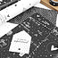 Zoedt Rol cadeaupapier zwart wit 50x300cm