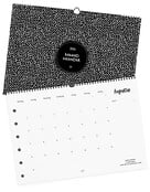Maandkalender 2026 A3 – stijlvolle zwart-wit kalender van Zoedt