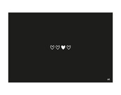 Inductiebeschermer voor inductieplaat – zwart met witte hartjes – bescherming & decoratie