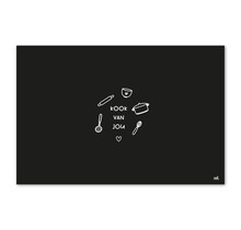 Inductiebeschermer voor inductieplaat – met tekst 'Kook van jou' – bescherming & decoratie
