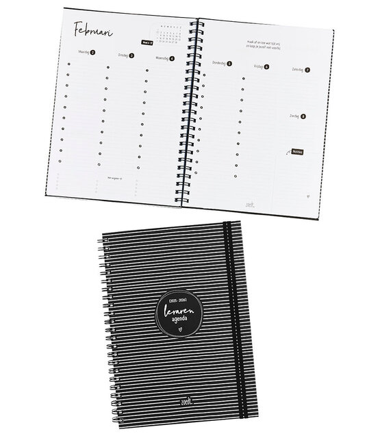 A4 Lerarenagenda 2025-2026 – stijlvolle en praktische docentenagenda - LICHT BESCHADIGD