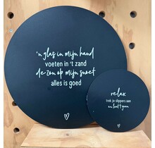 Magazijn sale -  Set van 2 muurcirkels (buiten) 40 en 20cm SET3