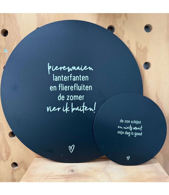 Magazijn sale - Set van 2 muurcirkels buiten (40 en 20cm)  SET4 Magazijn sale - Set van 2 muurcirkels buiten (40 en 20cm)  SET4