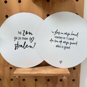 Magazijn sale - set van 2 muurcirkels (binnen ) 40 cm SET13