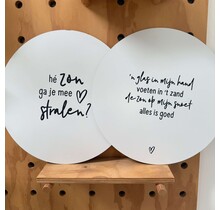 Magazijn sale - set van 2 muurcirkels (binnen ) 40 cm SET13