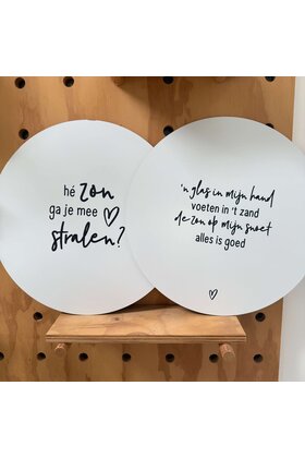 Magazijn sale - set van 2 muurcirkels (buiten ) 40 cm SET13