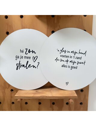 Magazijn sale - set van 2 muurcirkels (buiten ) 40 cm SET13