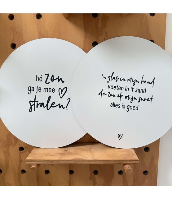 Magazijn sale - set van 2 muurcirkels (binnen ) 40 cm SET13