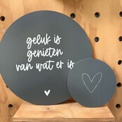 Magazijn sale - Set van 2 muurcirkels olijfgroen (binnen) 20 en 40 cm SET14