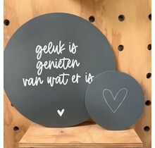 Magazijn sale - Set van 2 muurcirkels olijfgroen (binnen) 20 en 40 cm SET14