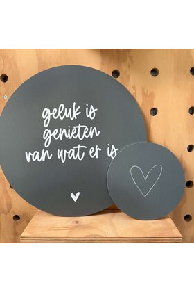 Magazijn sale - Set van 2 muurcirkels olijfgroen (binnen) 20 en  40 cm SET14