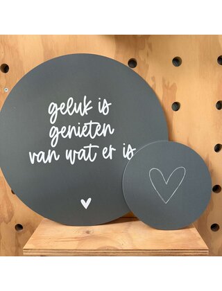 Magazijn sale - Set van 2 muurcirkels olijfgroen (binnen) 20 en  40 cm SET14