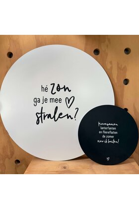 Magazijn sale - Set van 2 muurcirkels buiten (40 en 20cm)  SET18